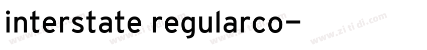 interstate regularco字体转换
